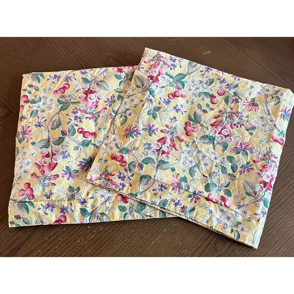 Sheridan Australia Euro Sham Pillowcase Set 2 Rossini Floral Cherry Botanical